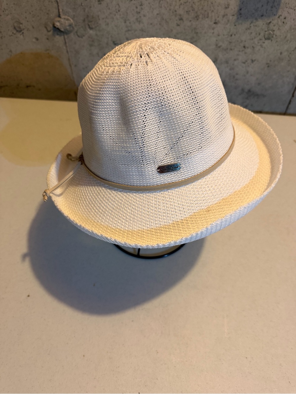 Women’s Breathable Straw Sun Hat - White